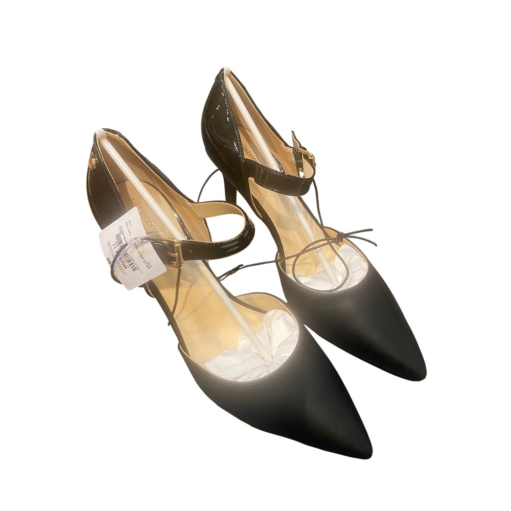 Liz Claiborne LC Kimber Black Multi Pointed Toe Mary Jane Pumps Heels Size 11 M